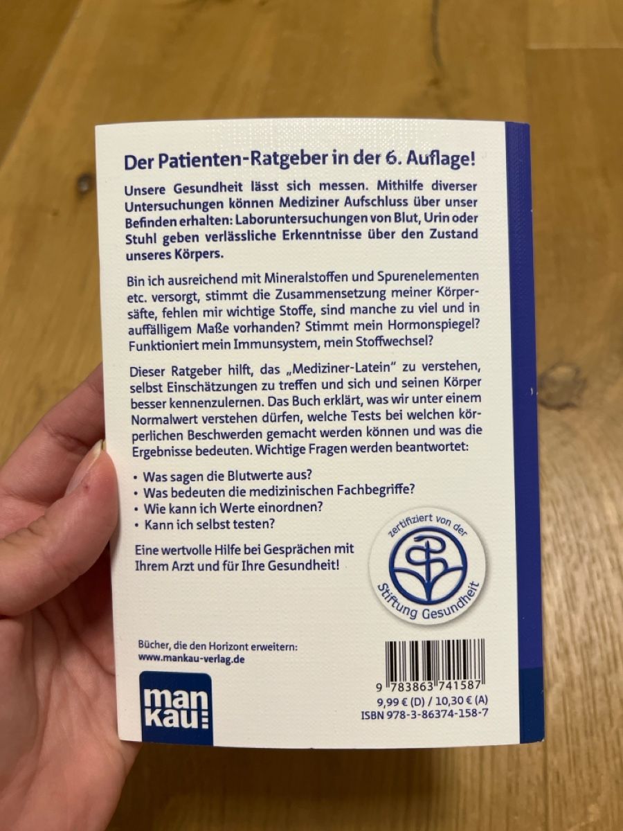 Libri: Buch Laborwerte verstehen – Nuovo (secondo la descrizione) da Ebikon venduto da Angelheart1000 4