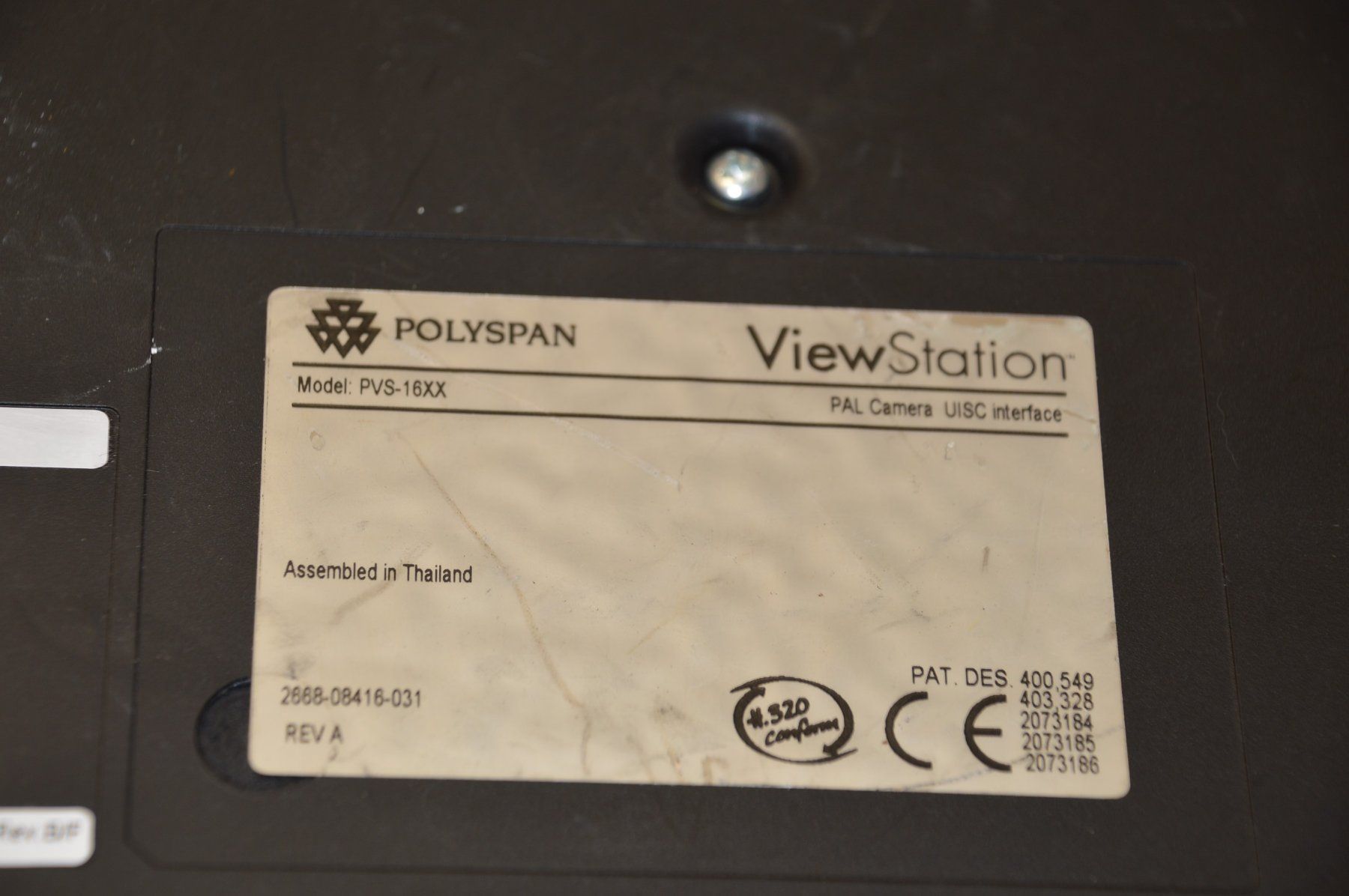 Videocamere: Polyspan Polycom ViewStation PVS-16XX  Kamera / Caméra – Usato da Collonges venduto da arashee 4