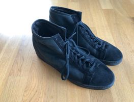 Santoni Sneakers / Schuhe / Gefüttert / Gr. 45 / Schwarz