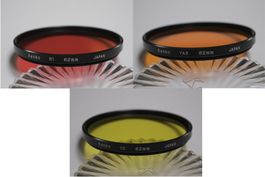 Kenko 3-Filter Set 62mm R1 YA3 Y2 Japan - gebraucht