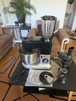 Ohmex Professionelle Küchenmaschine mit Mixer und Fleischgri