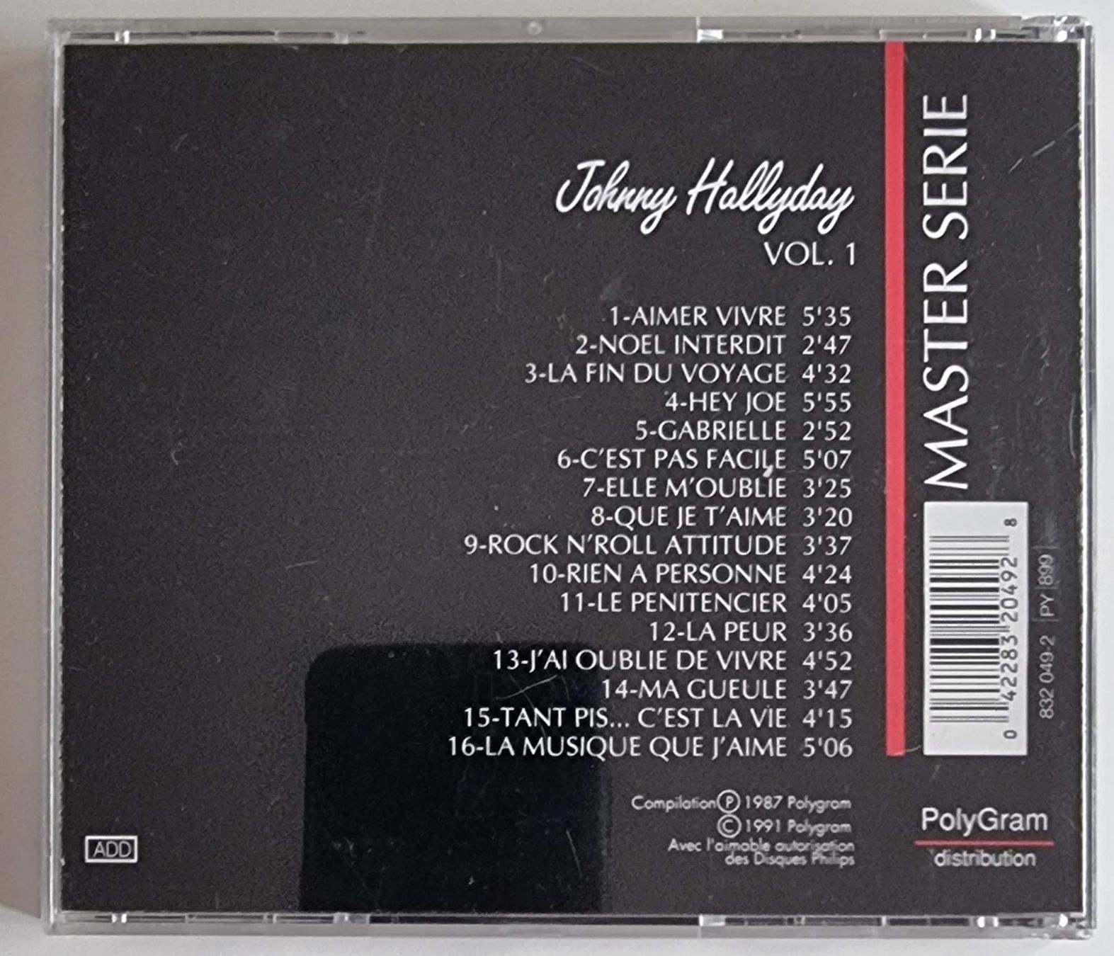 CD: Johnny Hallyday, Vol. 1, CD Master Serie – Usato da La Tour-de-Peilz venduto da Resize 1