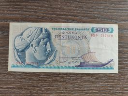 Griechenland 50 Drachmen 1964 !!!!!