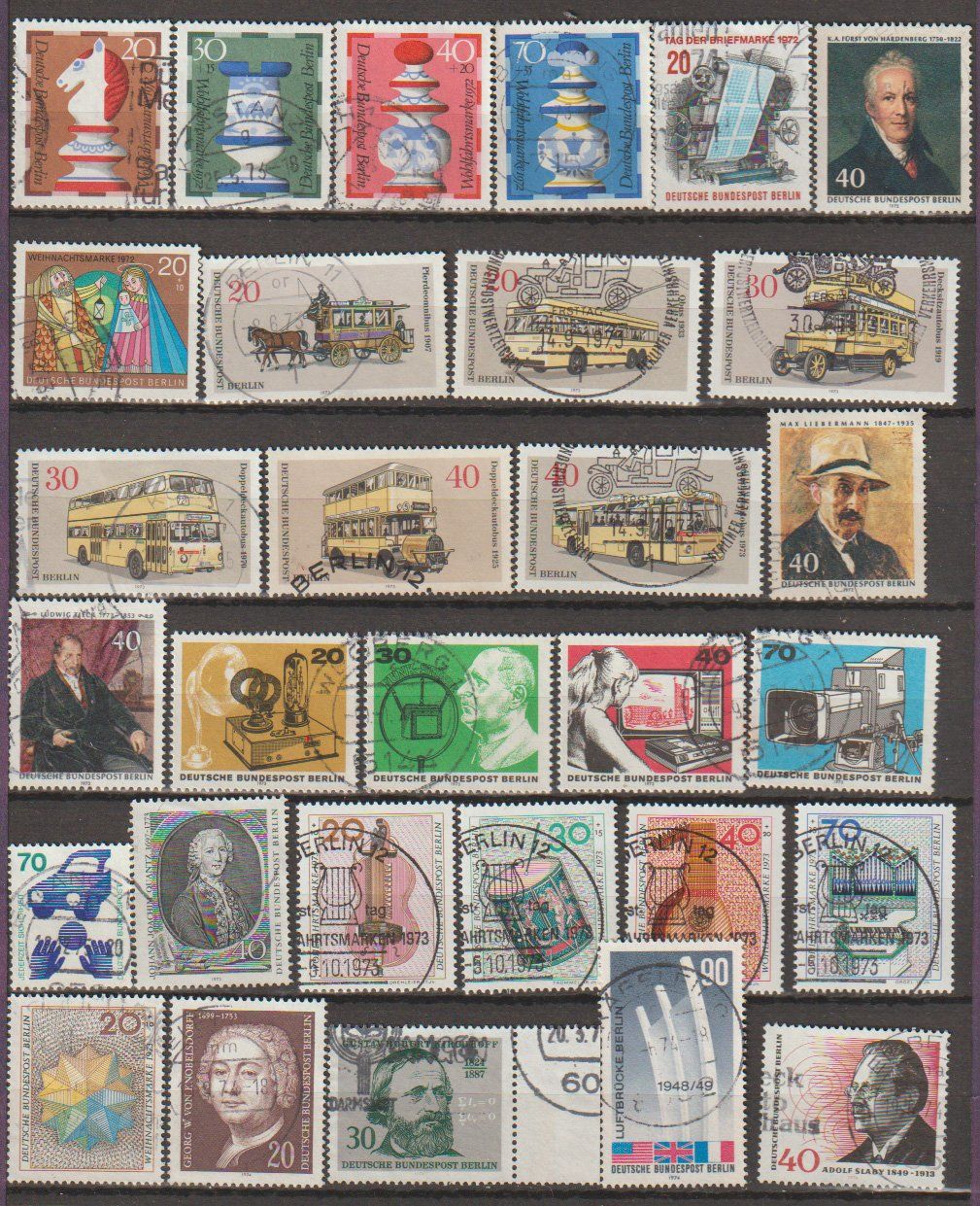 Alle Briefmarken: Allemagne Berlin – Gebraucht aus Crans-Montana von kira56 1