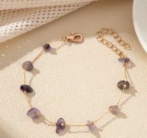 Armband mit Natursteinen ( Amethyst)