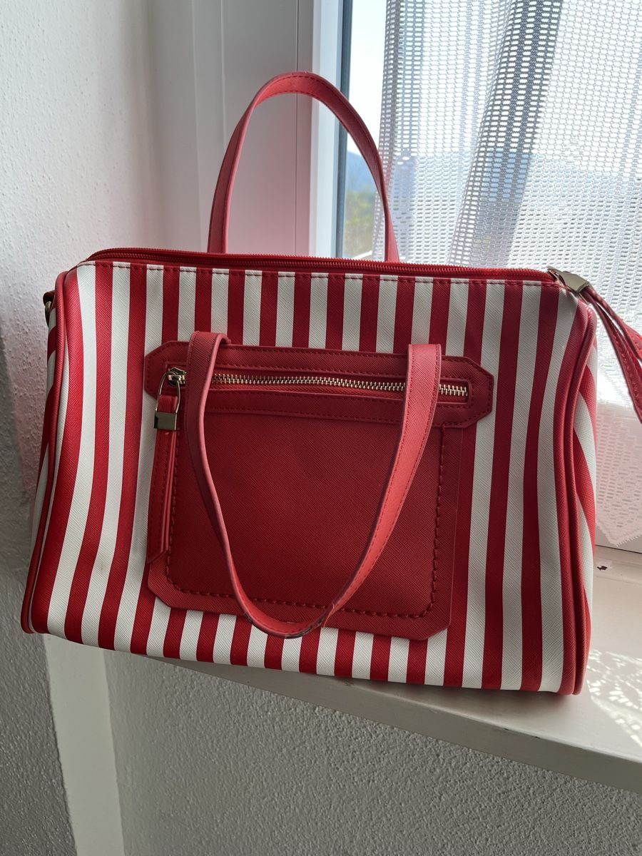 Borse da donna: Borsa Carpisa a righe rosse e bianche – Nuovo (secondo la descrizione) da Novaggio venduto da Sabi-Pearl 3
