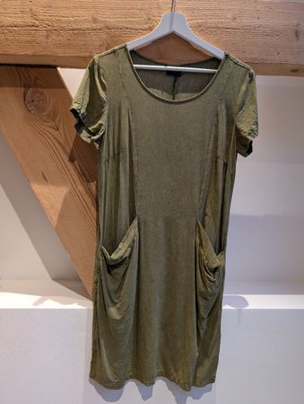 Vila Shirt Kleid, Gr. S, Khaki, Sommerlich leicht
