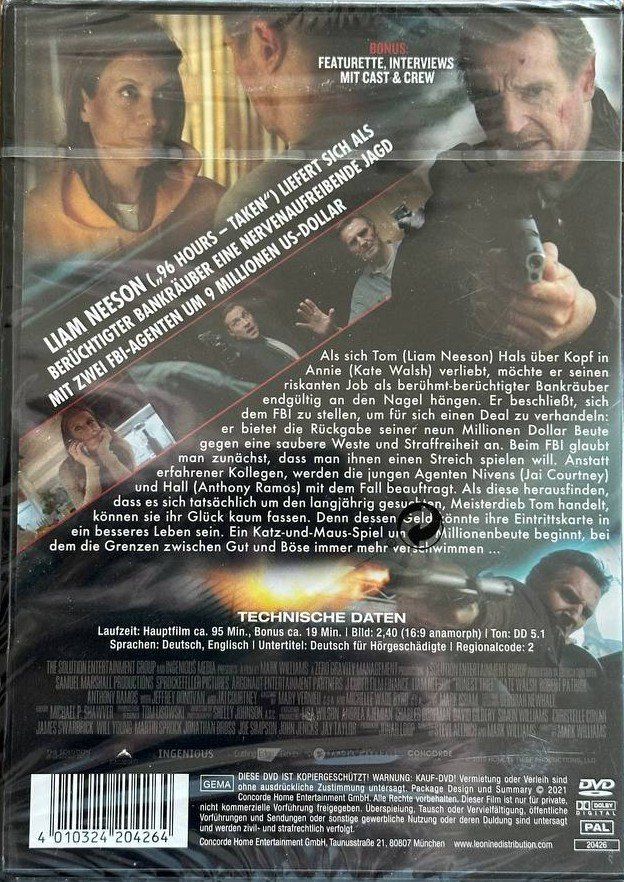 Alle DVDs: Honest Thief - mit Liam Neeson – Gebraucht aus Beringen von Mantafisch1 1