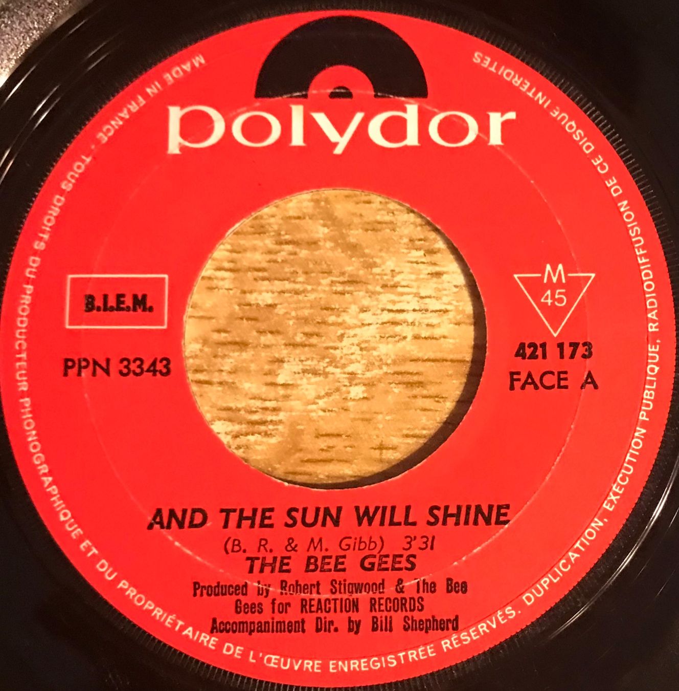 Dischi in vinile: THE BEE GEES - AND THE SUN WILL SHINE – Usato da Bussigny venduto da vinyl-pas-cher 2