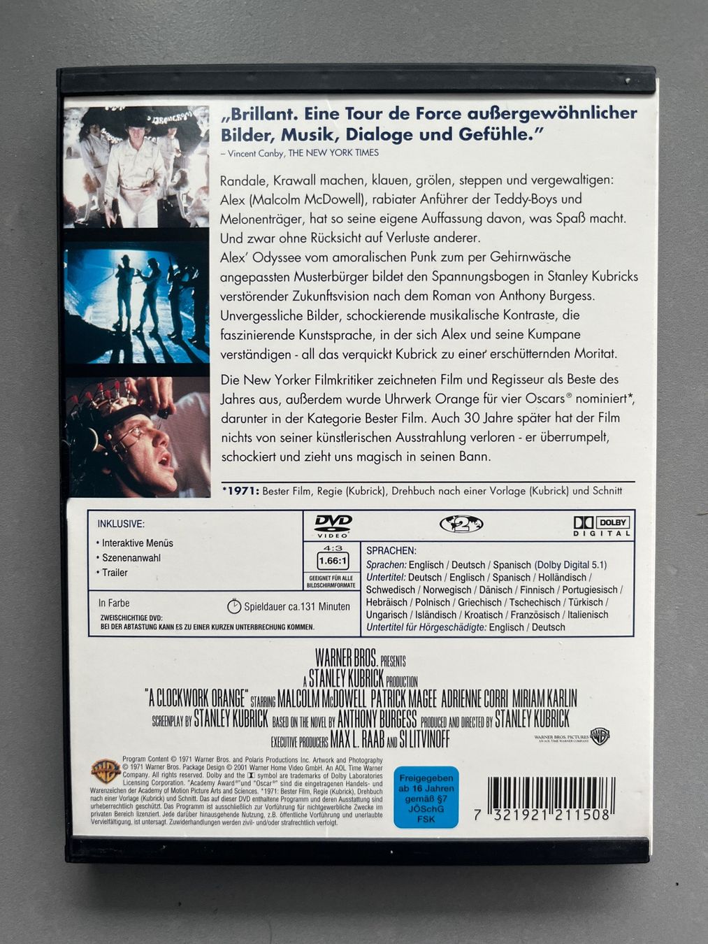 Tutti i DVDs: Stanley Kubrick DVD : Uhrwerk Orange – Nuovo (secondo la descrizione) da Sierre venduto da black.box 1