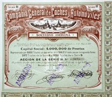 Compania General de Coches y Automoviles, Barcelona - 1910