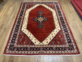 Seidig Glänzender Kashkuli Gabbeh 244 x 179 cm - handmade