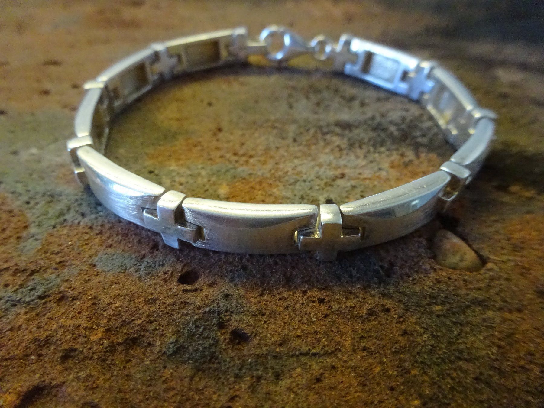 Bracciali & Braccialetti: Armband "Hopp Schwiiz" / 925 Silber – Usato da Esslingen venduto da FetteSchnecke