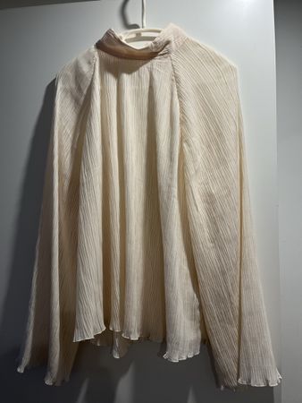 Elegante Creme Bluse H&M Gr. L Glockenärmel
