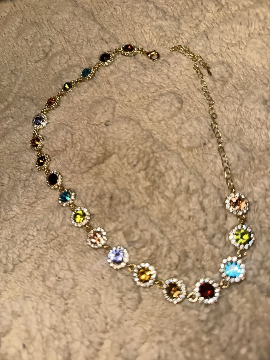 Catenine: collier multicolore avec strass - État neuf! – Nuovo e nell'imballaggio originale da Vernier venduto da Chiara1907