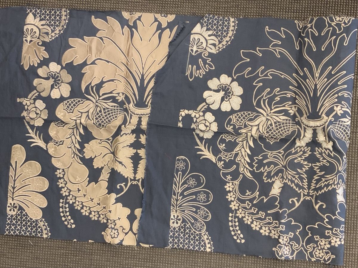 Tessuti: Coupon de tissu brodé avec application textil – Nuovo (secondo la descrizione) da rolle venduto da Tontonjulot 4