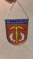 Handgefertigtes Glasbild / Bleiglasfenster "IMMENSEE"