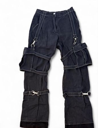 The Ragged Priest Cargo Pants Black Size S