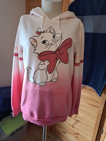 Hoodie Disney Marie Aristocats rosa weiss