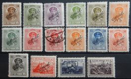 Luxemburg Dienst Kat. 109-123 */gest. 1922