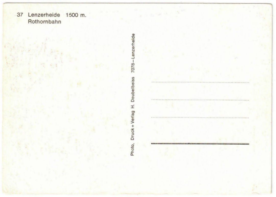 Cartoline postali: Lenzerheide - Gondelbahn + Luftseilbahn Scharmoin – Usato da Binningen venduto da Mountainrider 1
