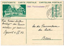 1933 Bildpostkarte Nr. 127-043 mit Bild MOGELSBERG, gest.