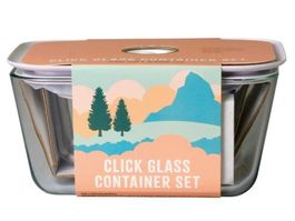 Click glass container set/ Glasbehälter/ Grosser Sammelspass