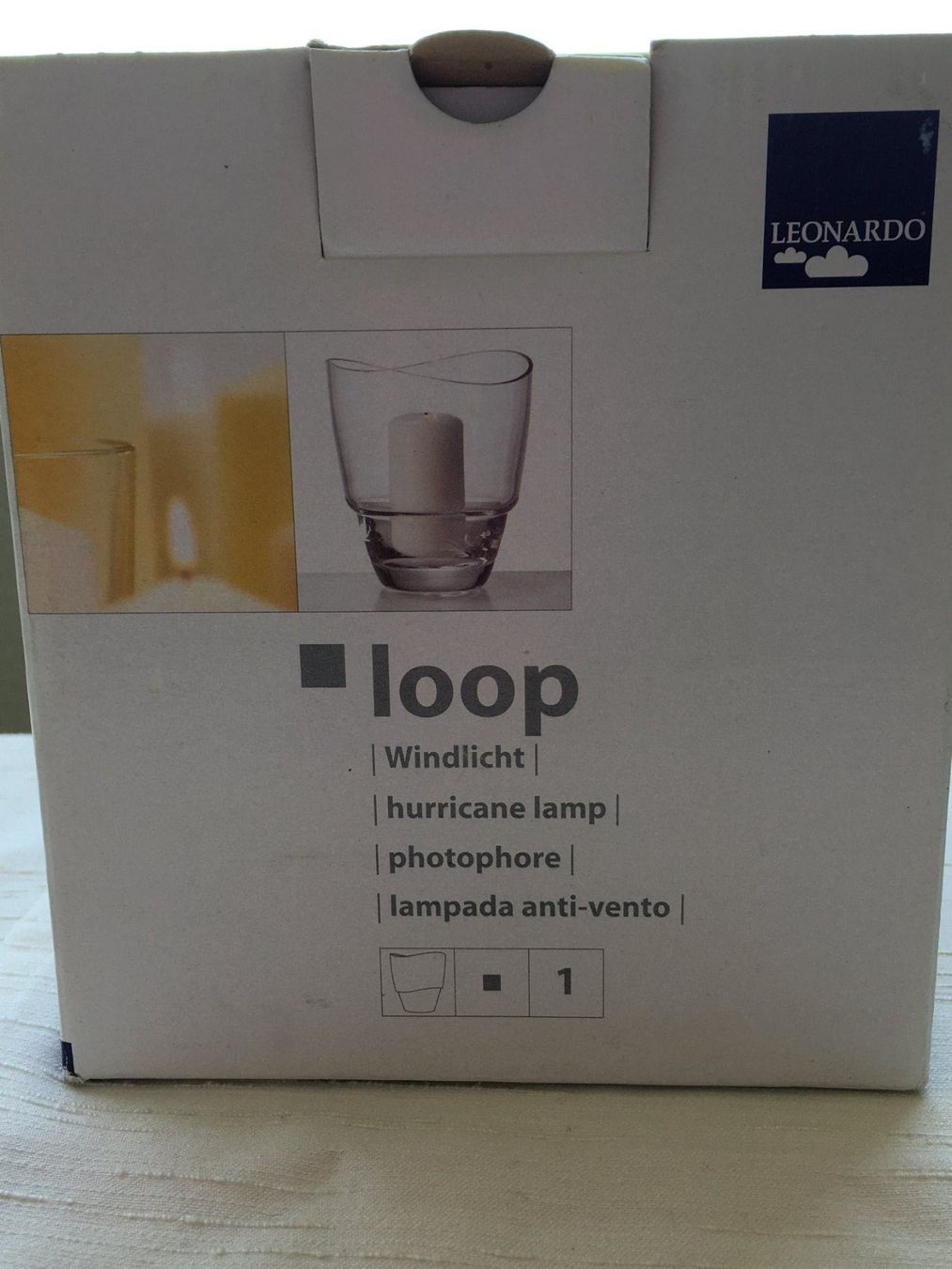 Kerzenständer: Loop Windlicht Loop LEONARDO , Glass , absolut NEU – Neu und originalverpackt aus Heerbrugg von dwfg 3