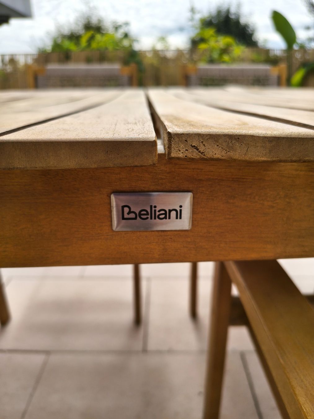 Beliani Set di tavolo e panche: Jaco Gartentisch-Set von Beliani – Usato da Herrliberg venduto da Klinge83 4