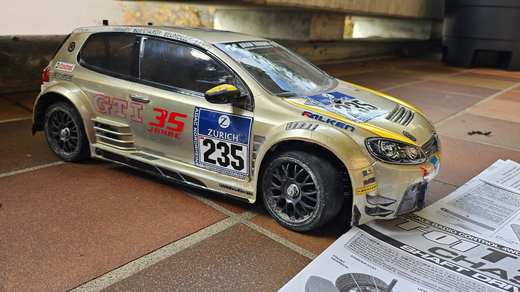 Tamiya Modellismo RC: Tamiya RC VW Golf24 TT-01 Type-E Chassis gebraucht – Usato da Bülach venduto da pol_x5nm 3