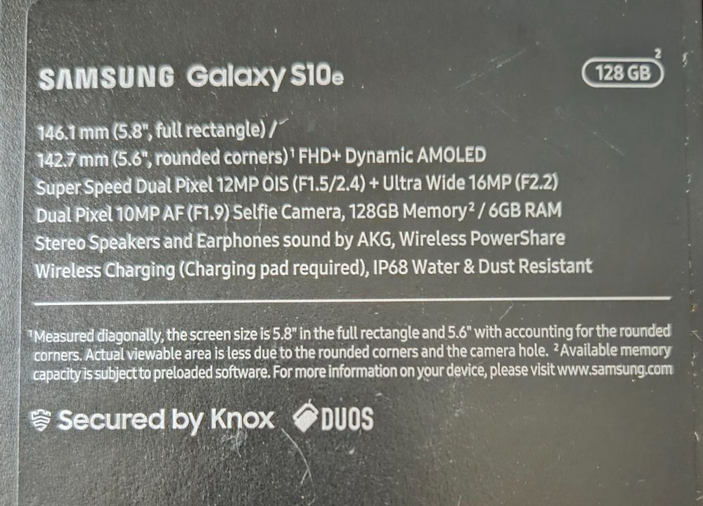 Samsung Telefoni cellulari / Smartphones: Samsung Galaxy S10e – Usato da Au ZH venduto da Kopf 4