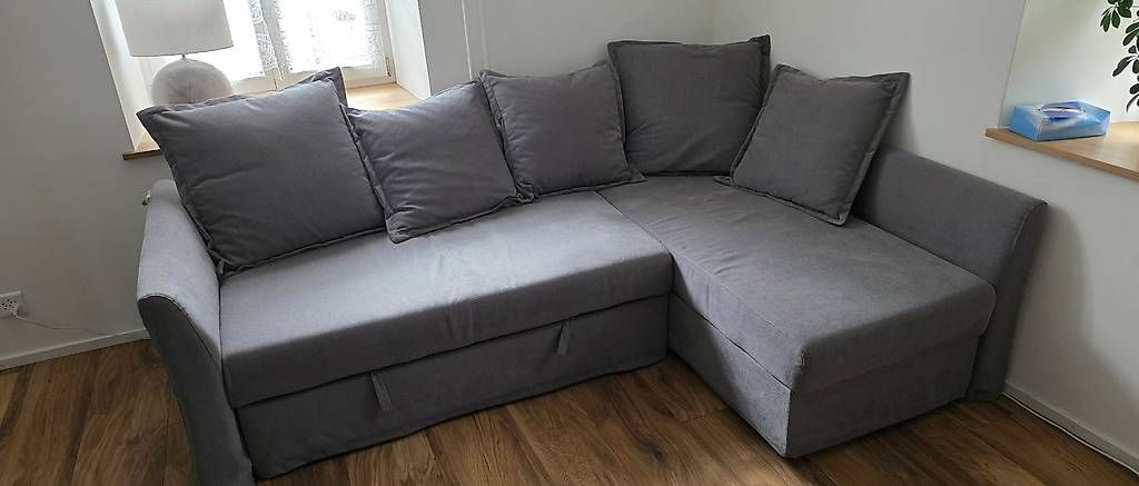 Ikea Divani: IKEA Eckbettsofa, dunkelgrau – Usato da Witterswil venduto da firedancer70