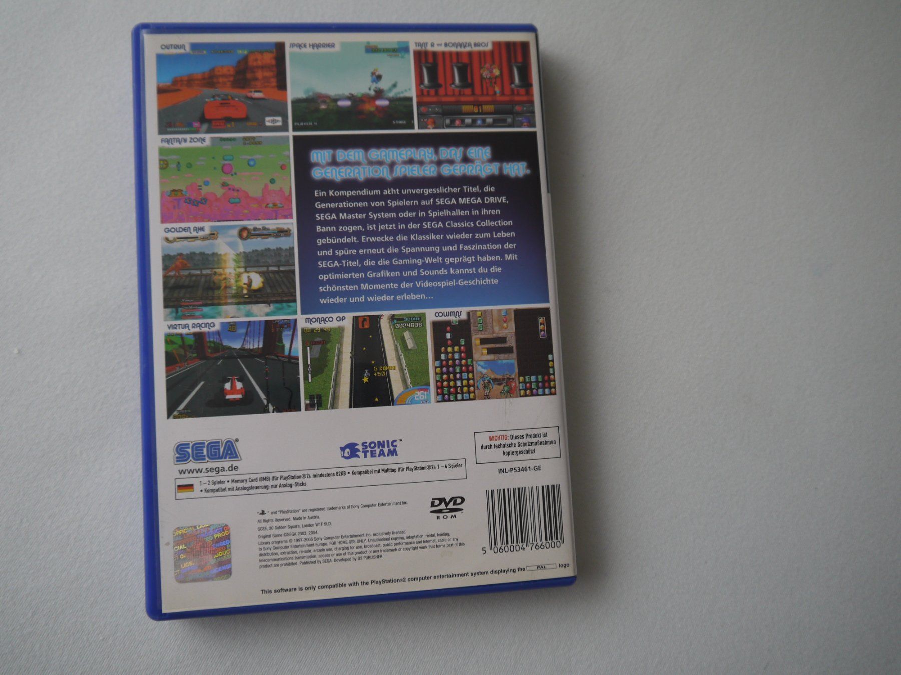Sony Giochi: SEGA CLASSIC COLLECTION PS2 – Usato da Hagendorn venduto da Blaf 2