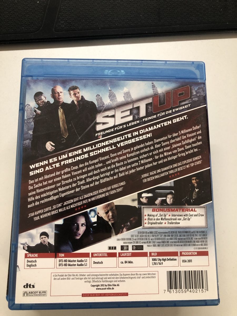Tous les DVDs: Blu-ray "Setup" mit Curtis "50 Cent" Jackson – D'occasion à Stein AG par isi_R35 1