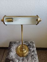 Vintage MESSING Tischlampe Bürolampe Klavierlampe Gew. 3,1kg