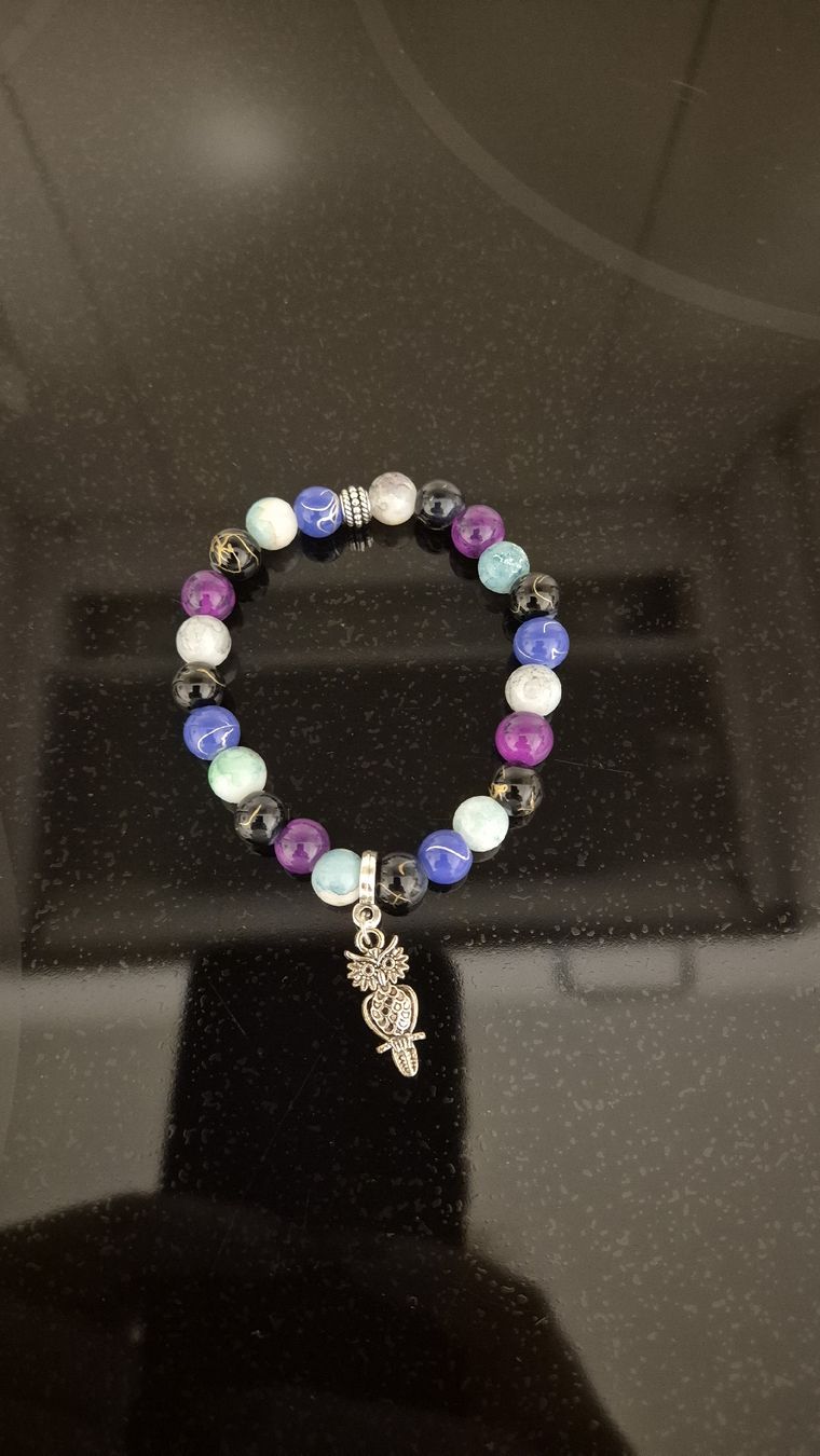 Bracciali & Braccialetti: Handgemachtes Armband mit Eule-Charm - Einzigartiges Design! – Nuovo e nell'imballaggio originale da Riehen venduto da schneider.jcl