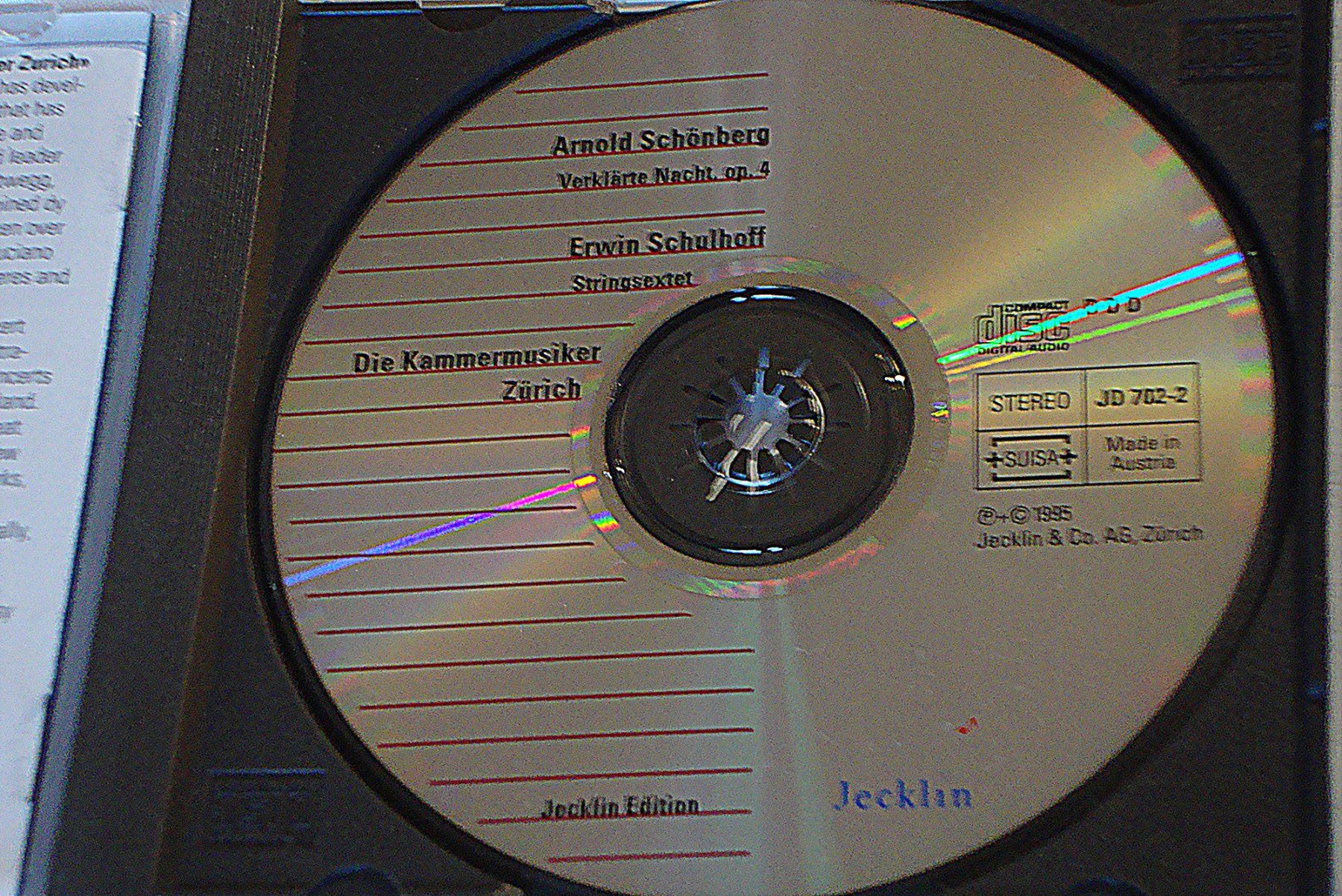 CD: Arnold Schönberg- Transfigured Night, Erwin Schulhoff-String – Usato da Engelberg venduto da margol 4