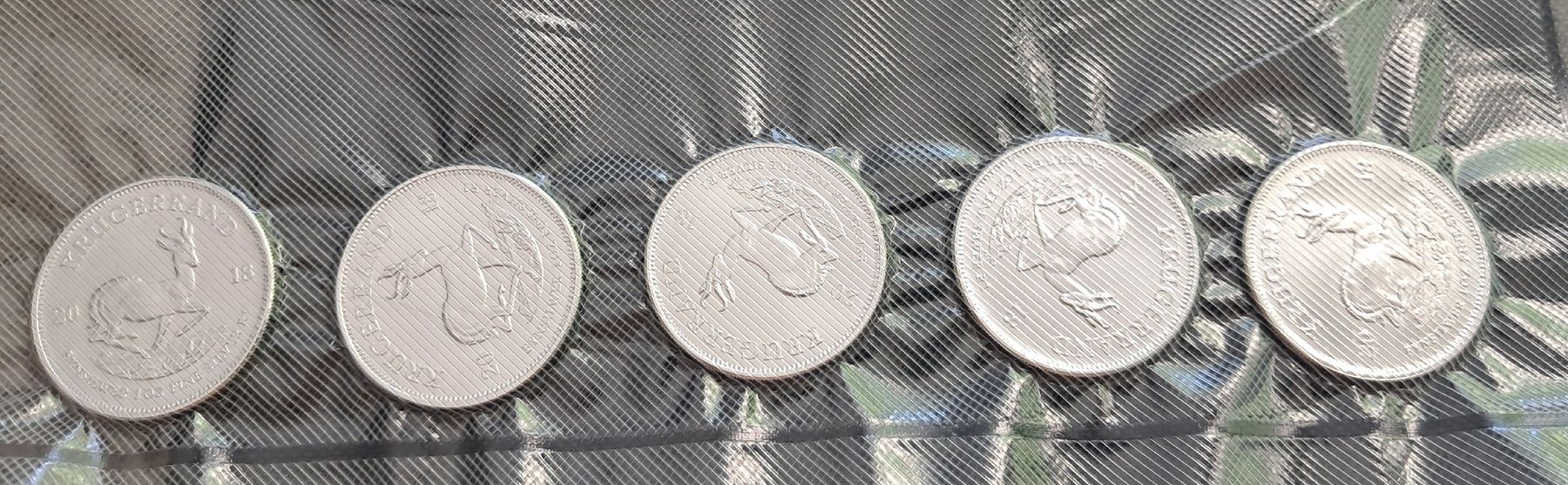 Tutti le monete: 5x 1 OZ Silber Krugerrand 2018 in Blister – Nuovo (secondo la descrizione) da Weinfelden venduto da shopping-island 2