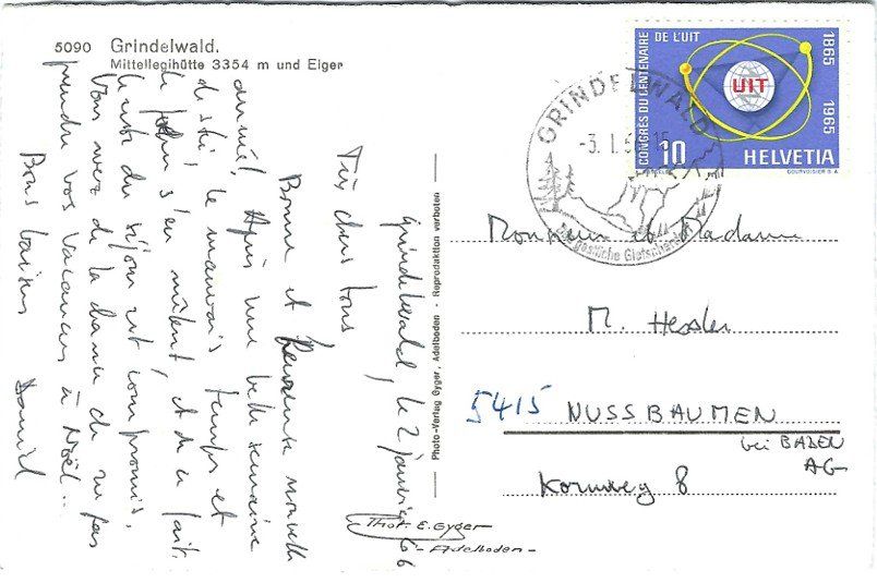 Cartoline postali: AK Grindelwald, Eigergipfel, Mittellegihütte 3354m – Usato da Rheinfelden venduto da wil_m7gh 1