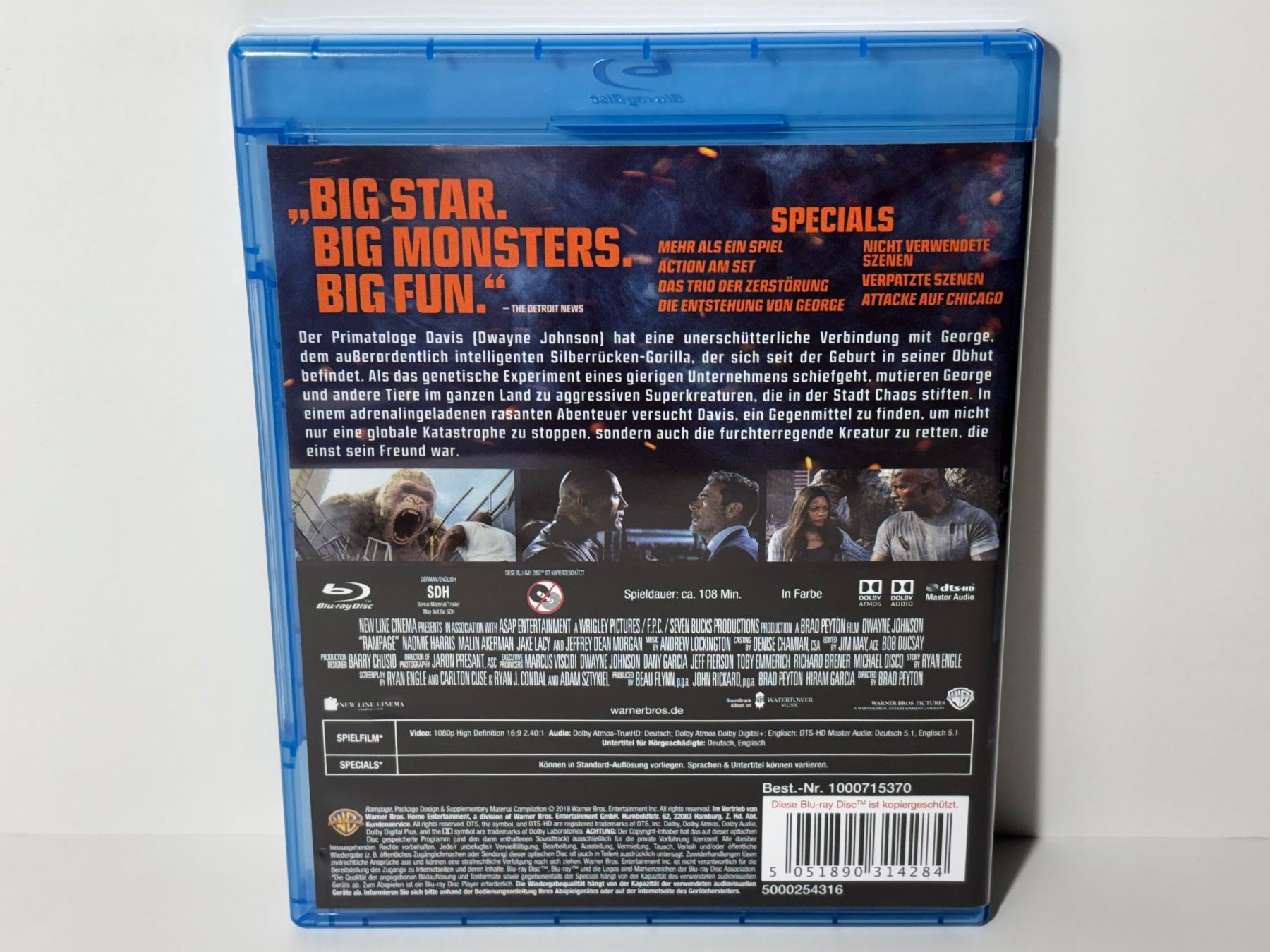 Tutti i DVDs: Rampage - Big Meets Bigger Blu Ray – Usato da Wilderswil venduto da Sstriker 1