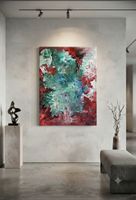 Gemälde " Lebensfeuer " handmade 50×70