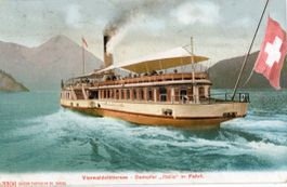 Vierwaldstättersee   UR  -  Dampfschiff  " ITALIA "  um 1907