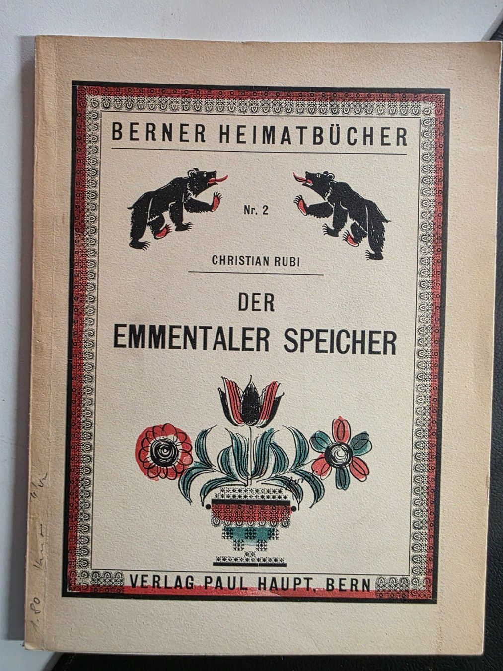 Bücher: Berner Heimatbücher - Der Emmentaler Speicher – Gebraucht aus Walterswil BE von Lonitti