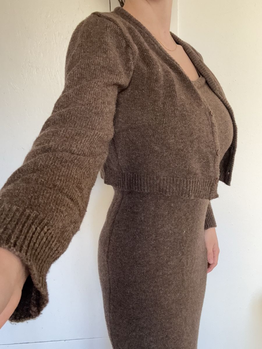 Vestiti: Olive Strickkleid Set, Grösse S – Nuovo (secondo la descrizione) da Lauwil venduto da nina-lara 4