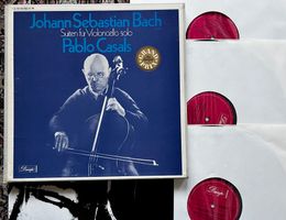 Bach Suiten Für Violoncello Solo Casals 3 LPs GEWASCHEN TOP