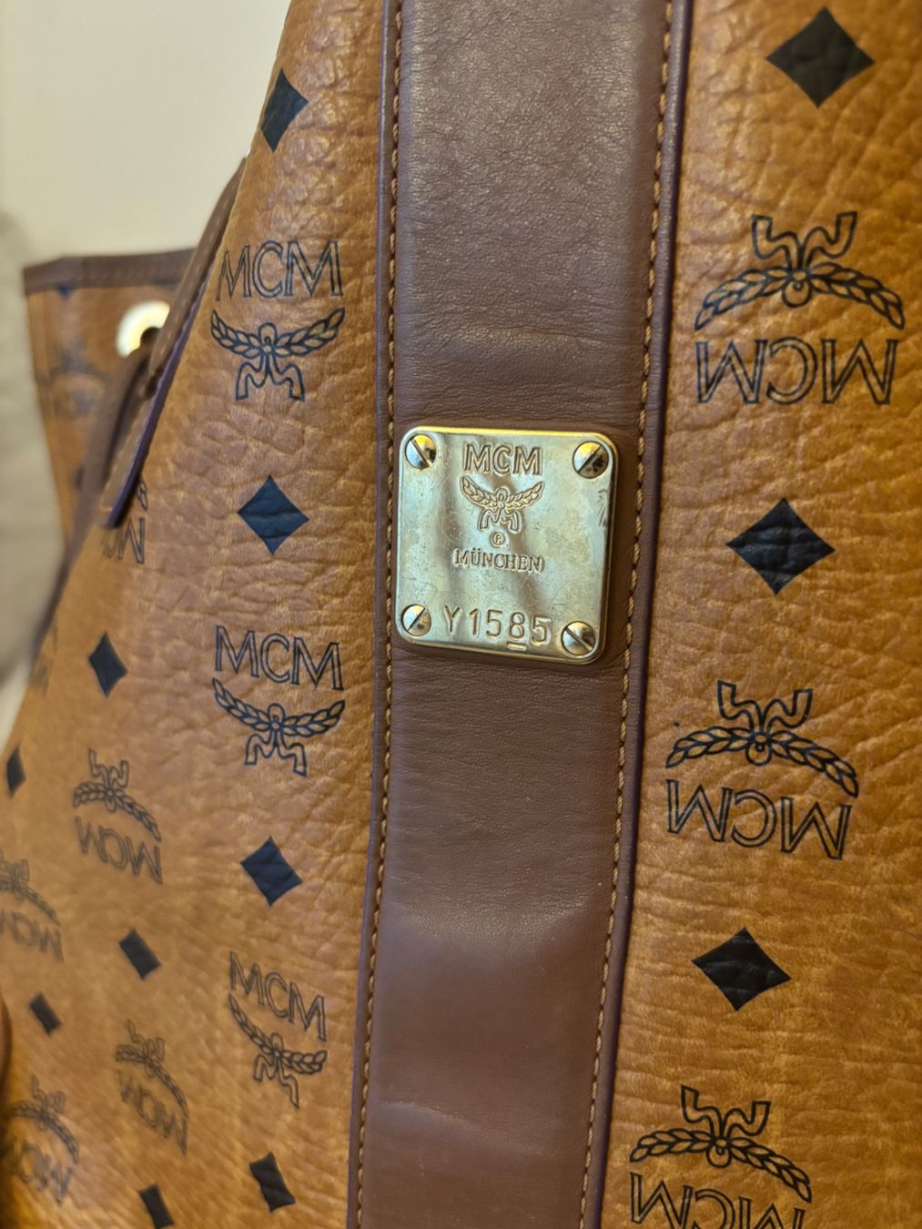 Mcm Borse da donna: MCM Shopper und Pochette Cognac – Usato da Zürich venduto da ccitylightss 4