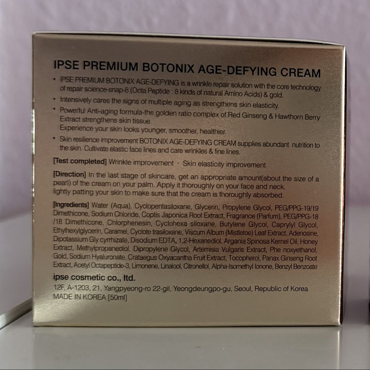 Cream Soins du visage: IPSE Premium Botonix Age-Defying, skincaire coréenne – Neuf avec emballage d'origine à Genève par len_5q5n 2