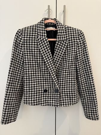 Mango Blazer Hahnentrittmuster