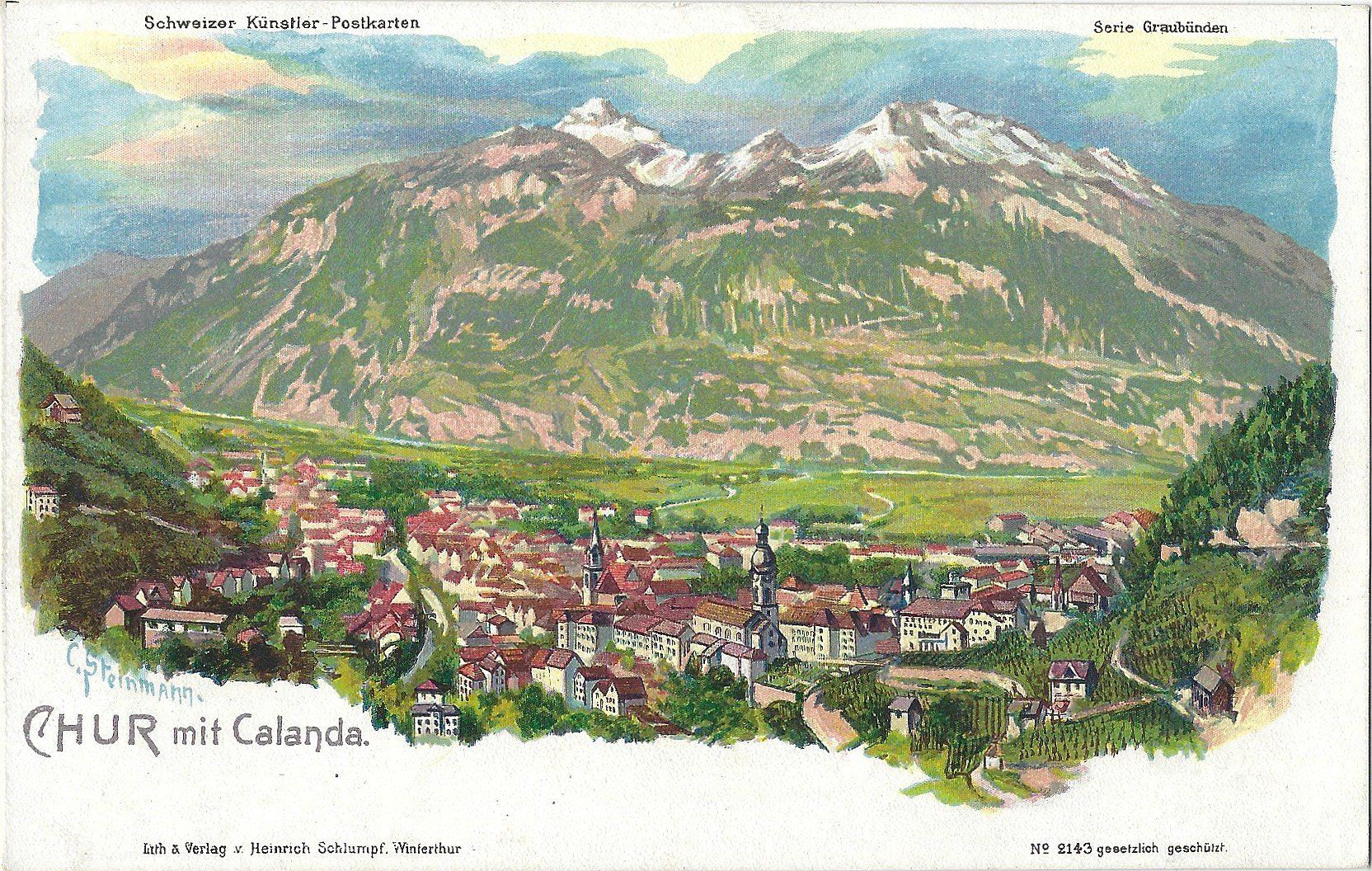 Cartes postales: C H U R  mit Calanda. – D'occasion à Bütschwil par Jackson1A