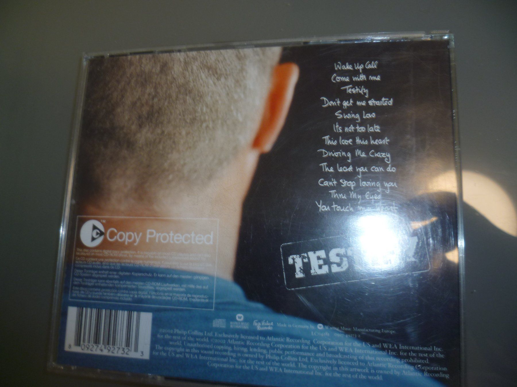 CD: CD PHIL COLLINS TESTIFY 2002 – Usato da Zeiningen venduto da elcanaja 1